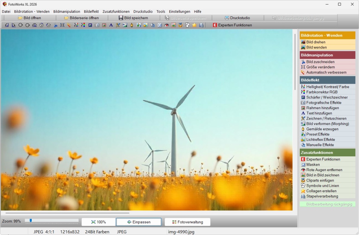 Bildbearbeitungsprogramm ohne Abo