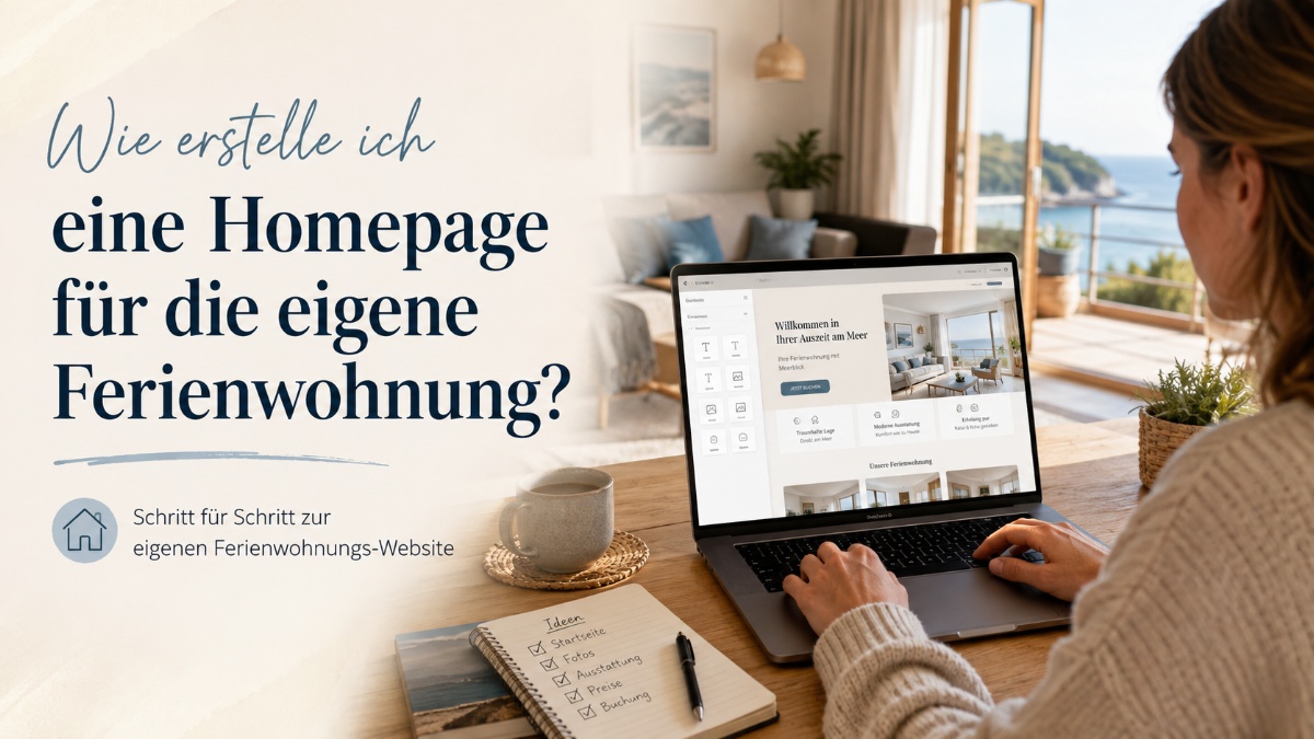 Wie erstelle ich eine Homepage für die eigene Ferienwohnung?