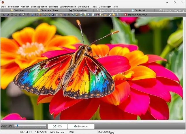 Bildbearbeitungsprogramm in Deutsch