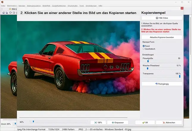 Leistungsstarkes einfaches Bildbearbeitungsprogramm
