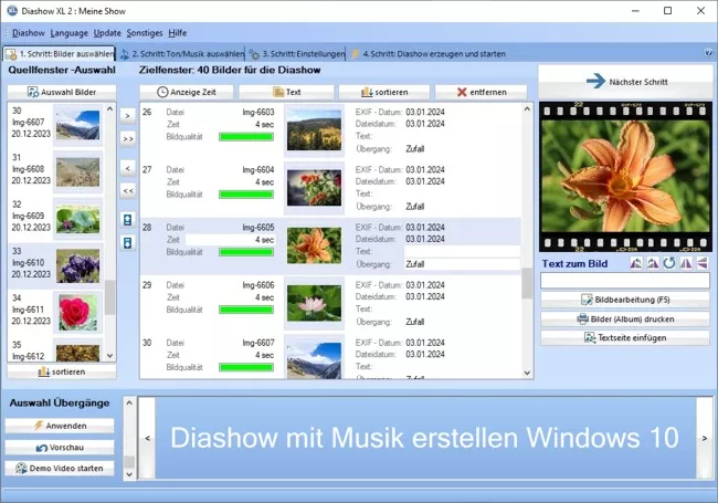 Diashow mit Musik erstellen Windows 10