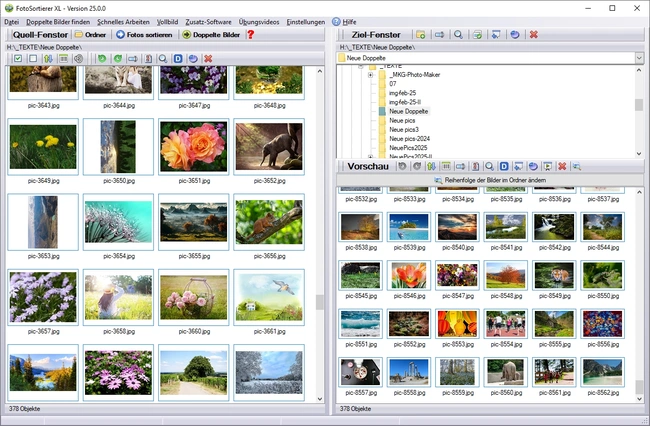 Fotos sortieren mit FotoSortierer XL 2026