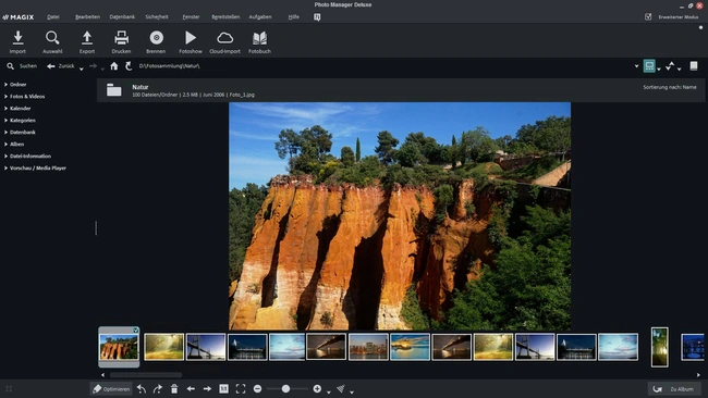 MAGIX Photo Manager Deluxe für das Fotos Sortieren