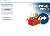 Homepage Software - Benutzeroberfläche