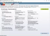 Webseiten erstellen Programm zeigt die Einstellungen