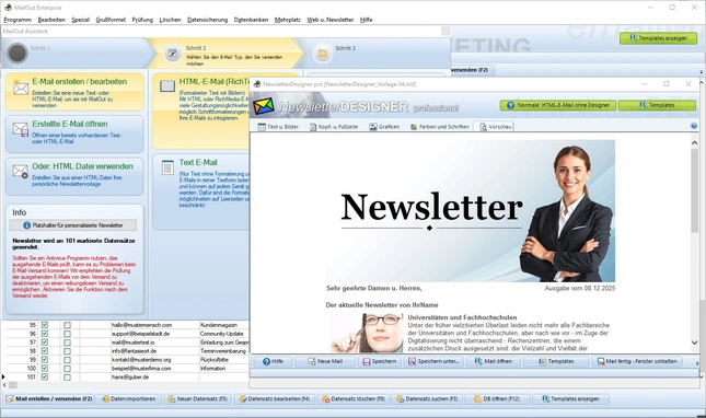 Newsletter-Tool für Unternehmen