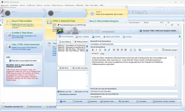 MailOut Professional - Email Newsletter Software