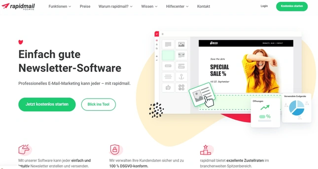 rapidmail - deutsches Newsletter-Tool