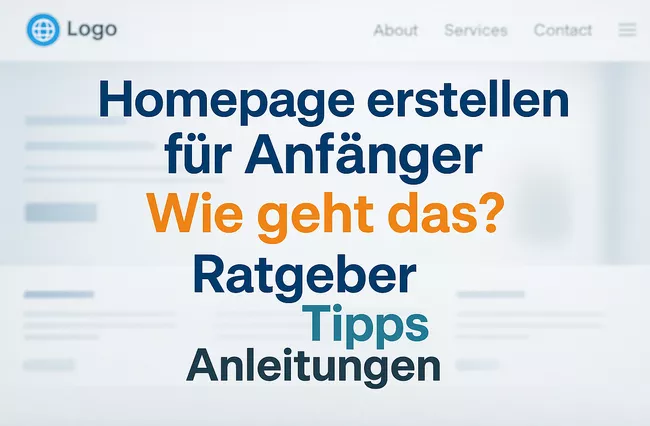 Homepage erstellen für Anfänger
