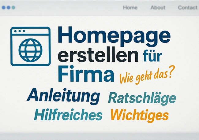 Homepage erstellen für Firma