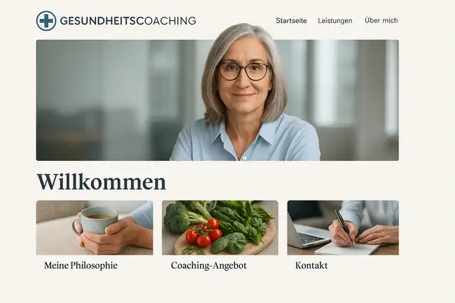 Homepage erstellen für Coaching