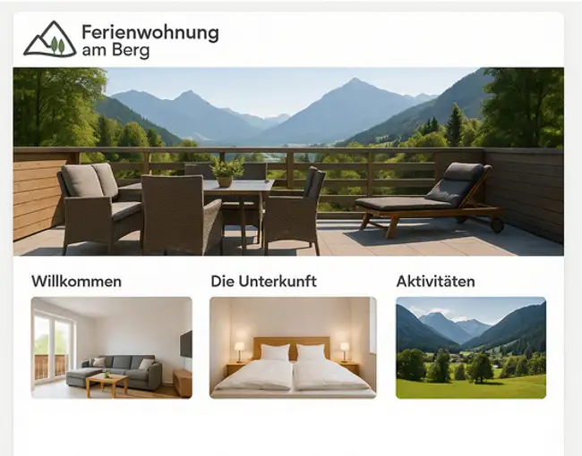 Homepage erstellen für Ferienwohnung