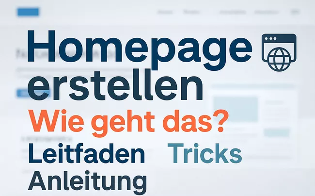 Homepage erstellen